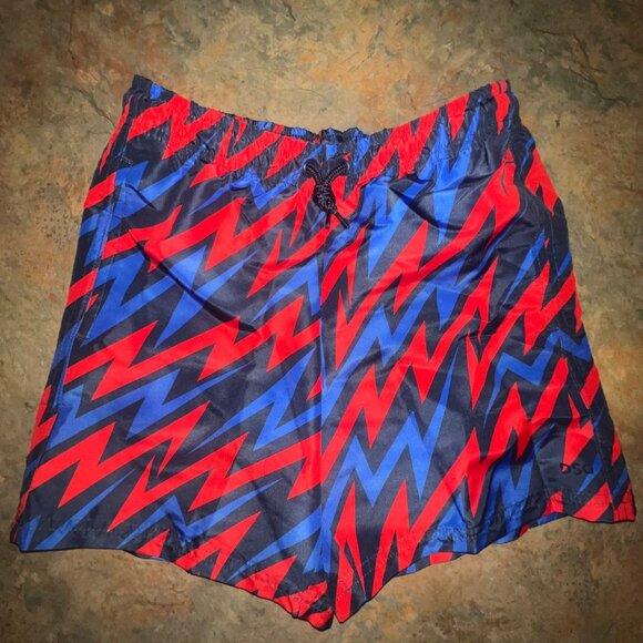 DSG Boys Small Woven Volley Shorts‎ University Navy Bolt Print - Picture 1 of 9